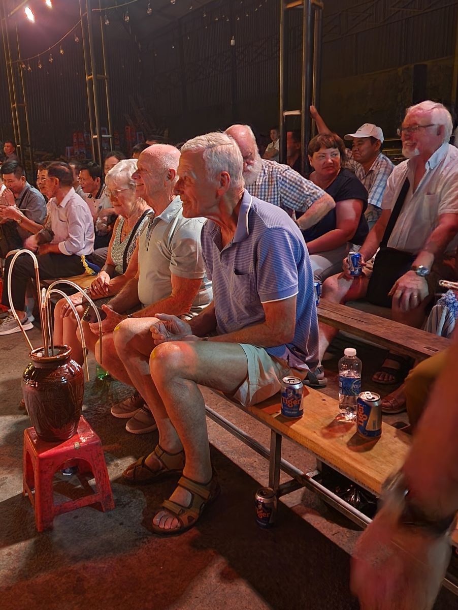 Enjoying the fire dance