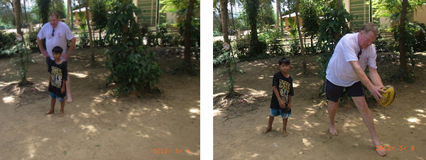 The old Ruckman can move, he left the kid standing, by out maneuvering him for the mark in front of goals (...pity he missed it)!