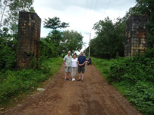 Dennis Edwards, Glenys & Jack Winchester at the Pearly Gates, Nui Dat